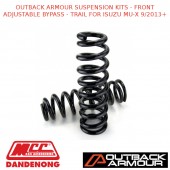 OUTBACK ARMOUR SUSPENSION KITS - FRONT ADJ BYPASS -TRAIL FITS ISUZU MU-X 9/2013+